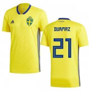 Wholesale Cheap Sweden #21 Durmaz Home Kid Soccer Country Jersey