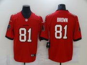 Wholesale Cheap Men's Tampa Bay Buccaneers #81 Antonio Brown Red 2020 NEW Vapor Untouchable Stitched NFL Nike Limited Jersey