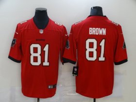 Wholesale Cheap Men\'s Tampa Bay Buccaneers #81 Antonio Brown Red 2020 NEW Vapor Untouchable Stitched NFL Nike Limited Jersey