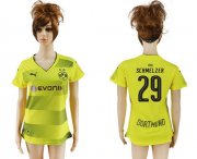Wholesale Cheap Women's Dortmund #29 Schmelzer Home Soccer Club Jersey