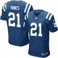 Wholesale Cheap Nike Colts #21 Nyheim Hines Royal Blue Team Color Men's Stitched NFL Elite Jersey