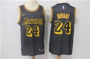 Wholesale Cheap Nike Lakers #24 Kobe Bryant Black City Edition Swingman Jersey