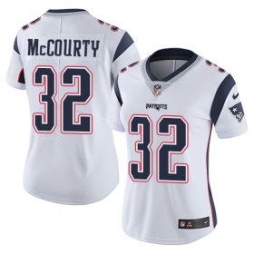 Wholesale Cheap Nike Patriots #32 Devin McCourty White Women\'s Stitched NFL Vapor Untouchable Limited Jersey