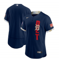 Wholesale Cheap Men's Detroit Tigers Blank 2021 Navy All-Star Flex Base Stitched MLB Jersey