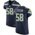 Wholesale Cheap Nike Seahawks #58 Darrell Taylor Steel Blue Team Color Men's Stitched NFL Vapor Untouchable Elite Jersey