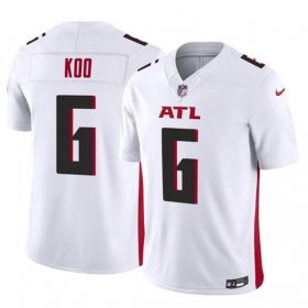 Wholesale Cheap Men\'s Atlanta Falcons #6 Younghoe Koo White 2023 F.U.S.E. Vapor Untouchable Limited Football Stitched Jersey