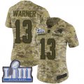 Wholesale Cheap Nike Rams #13 Kurt Warner Camo Super Bowl LIII Bound Women's Stitched NFL Limited 2018 Salute to Service Jersey