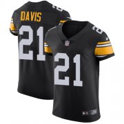 Wholesale Cheap Nike Steelers #21 Sean Davis Black Alternate Men's Stitched NFL Vapor Untouchable Elite Jersey