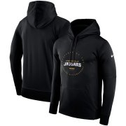 Wholesale Cheap Jacksonville Jaguars Nike Sideline Property Of Wordmark Logo Performance Pullover Hoodie Black