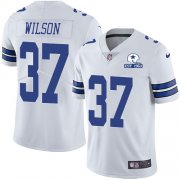 Wholesale Cheap Nike Cowboys #37 Donovan Wilson White Men's Stitched With Established In 1960 Patch NFL Vapor Untouchable Limited Jersey
