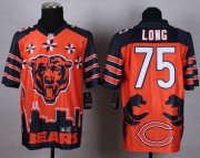 Wholesale Cheap Nike Bears #75 Kyle Long Orange Men's Stitched NFL Elite Noble Fashion Jersey