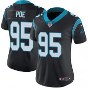 Wholesale Cheap Nike Panthers #95 Dontari Poe Black Team Color Women's Stitched NFL Vapor Untouchable Limited Jersey