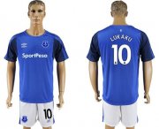 Wholesale Cheap Everton #10 Lukaku Home Soccer Club Jersey