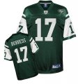Wholesale Cheap Jets #17 Plaxico Burress Green Stitched NFL Jersey