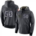 Wholesale Cheap NFL Men's Nike Dallas Cowboys #50 Sean Lee Stitched Black Anthracite Salute to Service Player Performance Hoodie