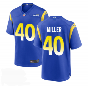 Wholesale Cheap Nike Los Angeles Rams #40 Von Miller Royal Vapor Untouchable Limited Jersey