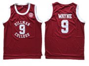 Wholesale Cheap Hillman College Theater Dwayne Wayne Red Mesh Stitched Movie Jersey