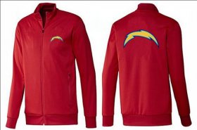 Wholesale Cheap NFL Los Angeles Chargers Team Logo Jacket Red
