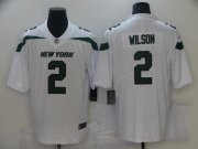 Wholesale Cheap Men's New York Jets #2 Zach Wilson White 2021 Vapor Untouchable Stitched NFL Nike Limited Jersey