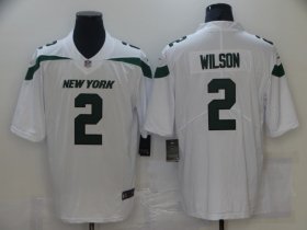 Wholesale Cheap Men\'s New York Jets #2 Zach Wilson White 2021 Vapor Untouchable Stitched NFL Nike Limited Jersey