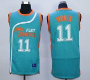 Wholesale Cheap Flint Tropics 11 Ed Monix Teal Semi Pro Movie Stitched Basketball Jersey