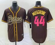 Wholesale Cheap Men's San Diego Padres #44 Joe Musgrove Brown NEW 2023 City Connect Cool Base Stitched Jersey
