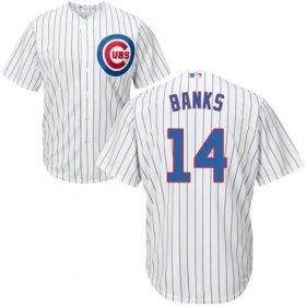 Wholesale Cheap Cubs #14 Ernie Banks White Home Stitched Youth MLB Jersey