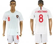 Wholesale Cheap Portugal #8 J.Moutinho Away Soccer Country Jersey