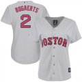 Wholesale Cheap Red Sox #2 Xander Bogaerts Grey Road Women's Stitched MLB Jersey