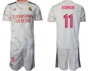 Wholesale Cheap Men 2021-2022 Club Real Madrid home white 11 Adidas Soccer Jersey