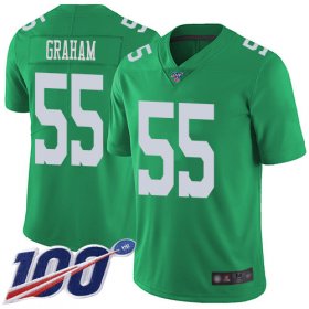 Wholesale Cheap Nike Eagles #55 Brandon Graham Green Men\'s Stitched NFL Limited Rush 100th Season Jersey