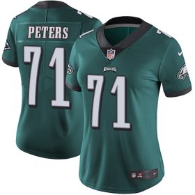 Wholesale Cheap Nike Eagles #71 Jason Peters Midnight Green Team Color Women\'s Stitched NFL Vapor Untouchable Limited Jersey