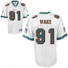Wholesale Cheap Dolphins #91 Cameron Wake White Stitched NFL Jersey
