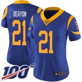 Wholesale Cheap Nike Rams #21 Donte Deayon Royal Blue Alternate Women\'s Stitched NFL 100th Season Vapor Untouchable Limited Jersey