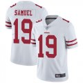 Wholesale Cheap Nike 49ers #19 Deebo Samuel White Men's Stitched NFL Vapor Untouchable Limited Jersey