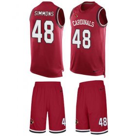Wholesale Cheap Nike Cardinals #48 Isaiah Simmons Red Team Color Men\'s Stitched NFL Limited Tank Top Suit Jersey