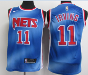 Wholesale Cheap Nets 11 Kyrie Irving Blue 2021 Nike Classic Edition Swingman Jersey