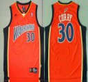 Wholesale Cheap Men's Golden State Warriors #30 Stephen Curry Rookie Orange Swingman Jersey