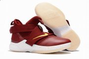 Wholesale Cheap Nike Lebron James Soldier 12 Shoes Wine Red White