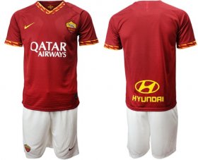 Wholesale Cheap Roma Blank Red Home Soccer Club Jersey