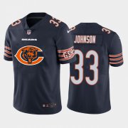 Wholesale Cheap Chicago Bears #33 Jaylon Johnson Navy Blue Men's Nike Big Team Logo Vapor Limited NFL Jersey