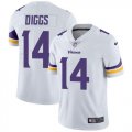 Wholesale Cheap Nike Vikings #14 Stefon Diggs White Men's Stitched NFL Vapor Untouchable Limited Jersey