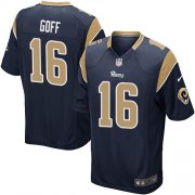 Wholesale Cheap Nike Rams #16 Jared Goff Navy Blue Team Color Youth Stitched NFL Elite Jersey