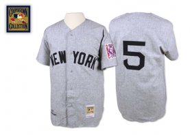 Wholesale Cheap Mitchell And Ness 1939 Yankees #5 Joe DiMaggio Grey Stitched MLB Jersey