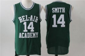 Wholesale Cheap Bel-Air 14 Smith Green Stitched Basketball Jersey