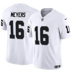 Men\'s Las Vegas Raiders #16 Jakobi Meyers White 2023 F.U.S.E Vapor Untouchable Football Stitched Jersey
