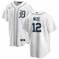 Wholesale Cheap Men's Detroit Tigers #12 Casey Mize Majestic White Home Cool Base Player Jersey