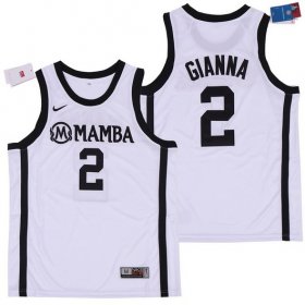 Wholesale Cheap Men\'s Mamba #2 Gianna White College Basketball Swingman Stitched Nike Jersey