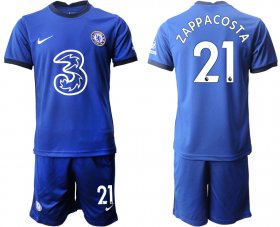 Wholesale Cheap Men 2020-2021 club Chelsea home 21 blue Soccer Jerseys