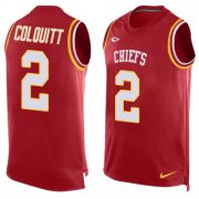 Wholesale Cheap Nike Chiefs #2 Dustin Colquitt Red Team Color Men's Stitched NFL Limited Tank Top Jersey